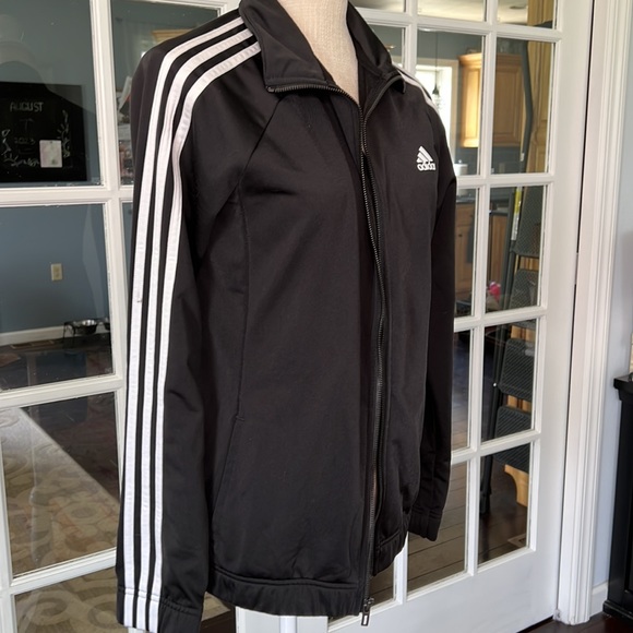 💧ADIDAS black track warm up jacket size M - Picture 2 of 6
